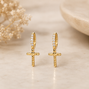 CANDONGAS CON CRUZ DIAMANTADA CON CIRCONES