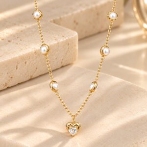 COLLAR PERLAS CORAZÓN